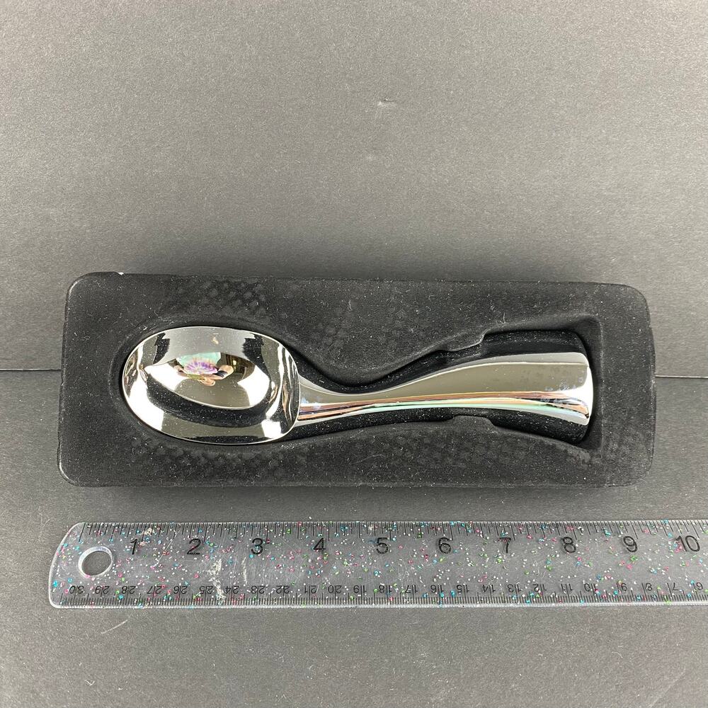 Nambe Gourmet Ice Cream Skoop Karim Rashid MT0669 Silver Scoop No Box